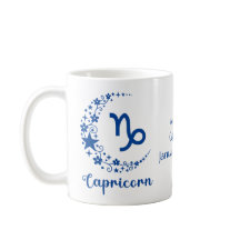 Capricor Zodíaco Astronomia Aniversário Azul Branc