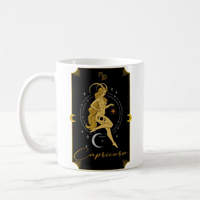 Caneca De Café Capricorn Saucy sinaliza mug astrológico (Esquerda)