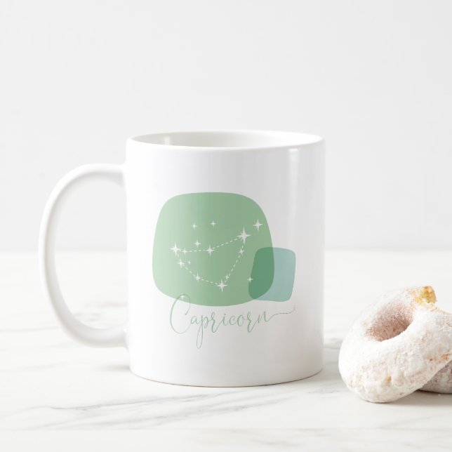 Caneca De Café Capricorn Zodiac (Com Donut)