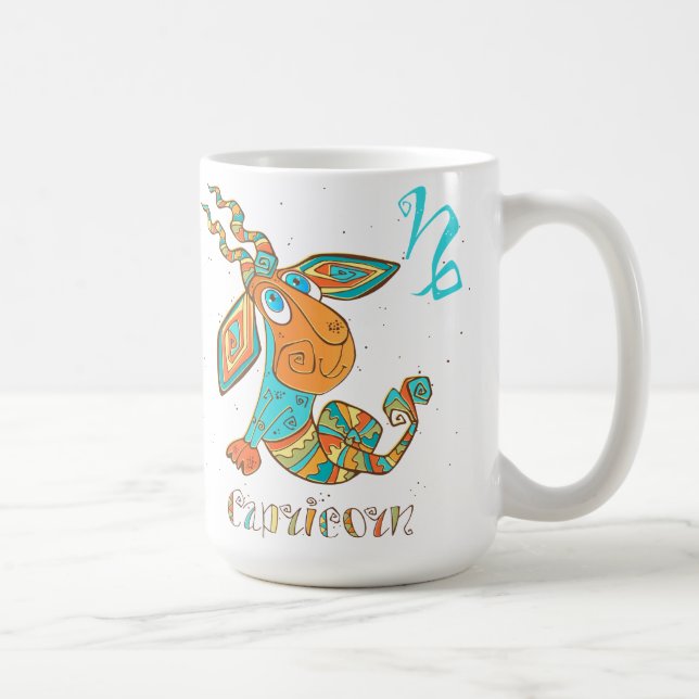 Caneca De Café Capricórnio Cancer bonito (Direita)