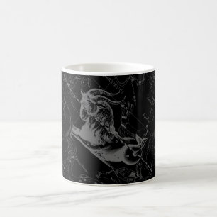Caneca De Café Capricórnio Constelação Mapear Hevelius Engrenando