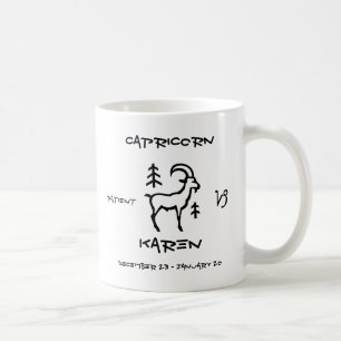 Caneca De Café Capricórnio personalizado