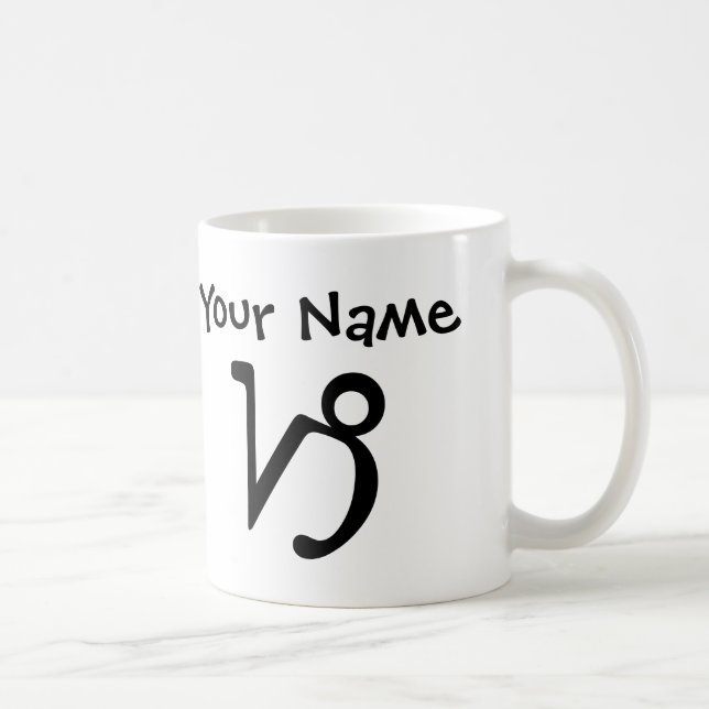 Caneca De Café Capricórnio Personalizado - Zodiac Mug (Direita)