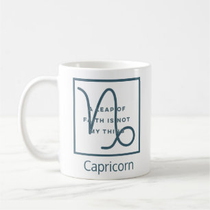 Caneca De Café Capricórnio Zodiac - Sinal de Diversão Citação Ele