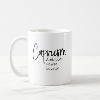 Caneca De Café Capricórnio zodiaco mostra traços positivos