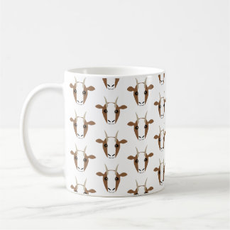 Caneca De Café Caprinos castanhos e brancos em Mug