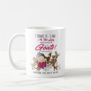 Caneca De Café Caprinos Engraçados - Cheio de Caprinos da Casa V