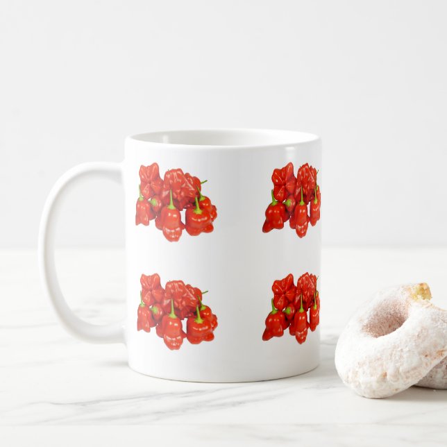 Caneca De Café Capsicum Chinense Chili Mug (Com Donut)