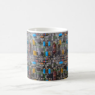 Caneca De Café Cápsula branca Circuito de 11 oz