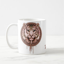 Caneca De Café Captivação e representação artística de um tigre