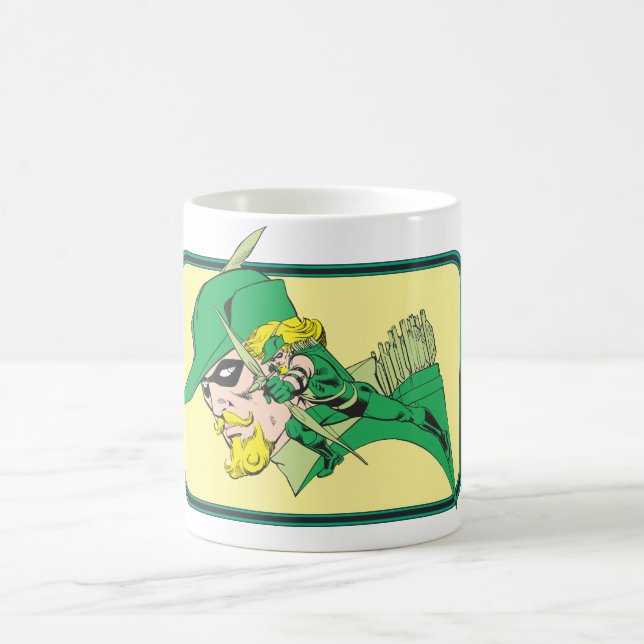 Caneca De Café Captura de Cabeça de Seta Verde (Centro)