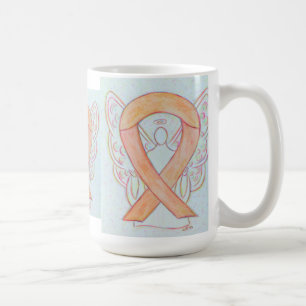Caneca De Café Captura de Pêssego Fita Angel Art Mug