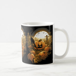 Caneca De Café Capturado num Patch Spooky