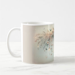 Caneca De Café Capturador de Sonhos Borboleta Floral Pastel