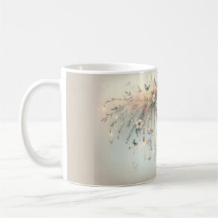 Caneca De Café Capturador de Sonhos Borboleta Floral Pastel
