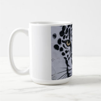 Caneca De Café Capuz de Criança com Retrato Artístico de Leopardo