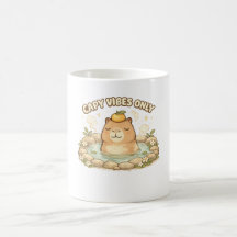 Capy Vibes Only Fofo Capivara Kawaii