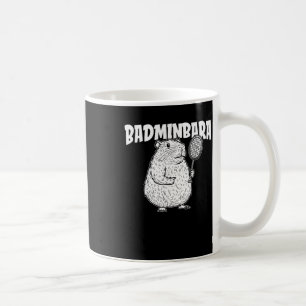 Caneca De Café Capybara Badminton Shuttle - Jogadora Racket Badmi