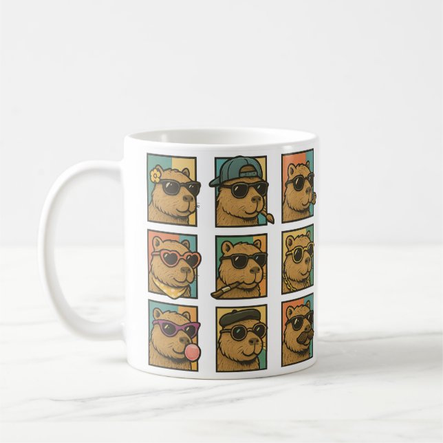 Caneca De Café Capybara Calm Crew (Esquerda)