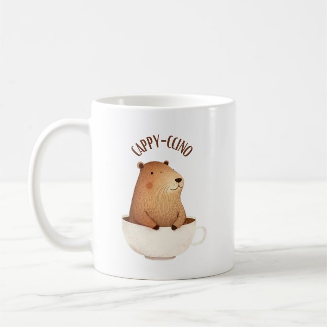 Caneca de café Capybara, Cappyccino (Esquerda)