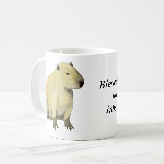 Caneca De Café Capybara Coffee Mug (Frente Esquerda)
