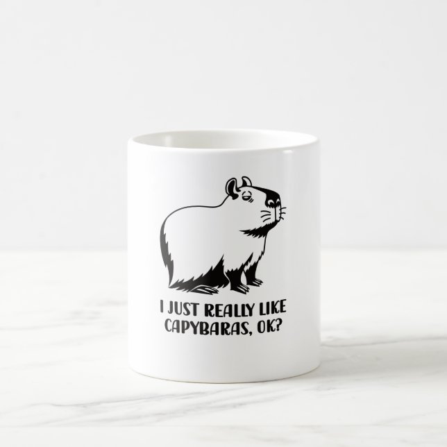Caneca De Café Capybara Lover Rodent Carpincho Animal Water Hog (Centro)