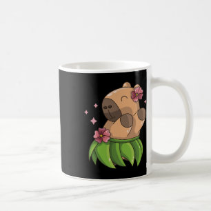 Caneca De Café Capybara Luau Dancing Hawaii Vacina Roupas Raparig