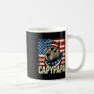 Caneca De Café Capypapa 4 De Julho Bandeira Americana Capybara Pa