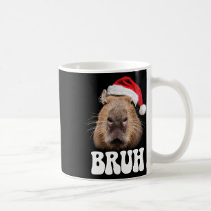 Caneca De Café Capyra Bruh Chapéu Engraçado de Papai Noel Tempora