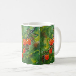 Caneca De Café Caquis na Névoa de Outubro por Alfred Fox
