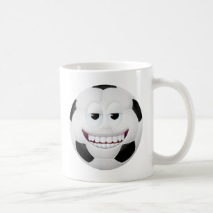 Caneca De Café Cara 2 da bola de futebol