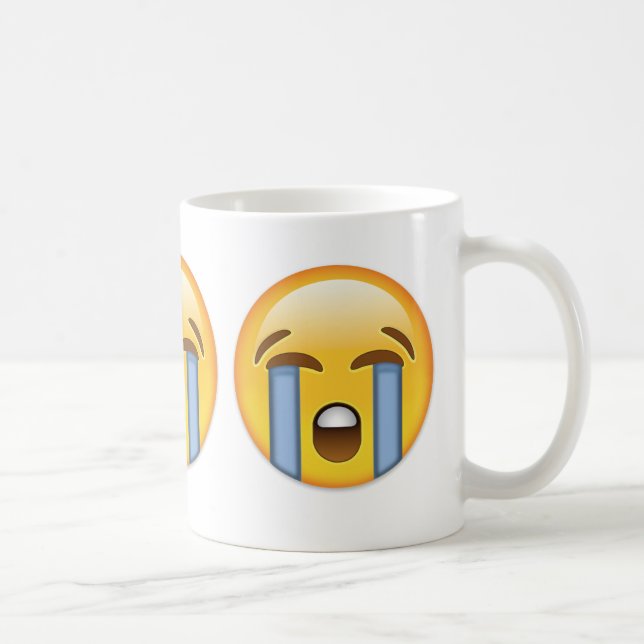 Caneca De Café Cara alta de grito Emoji (Direita)