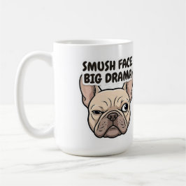 Caneca De Café Cara Amassada Grande Drama Design Engraçado de Bul