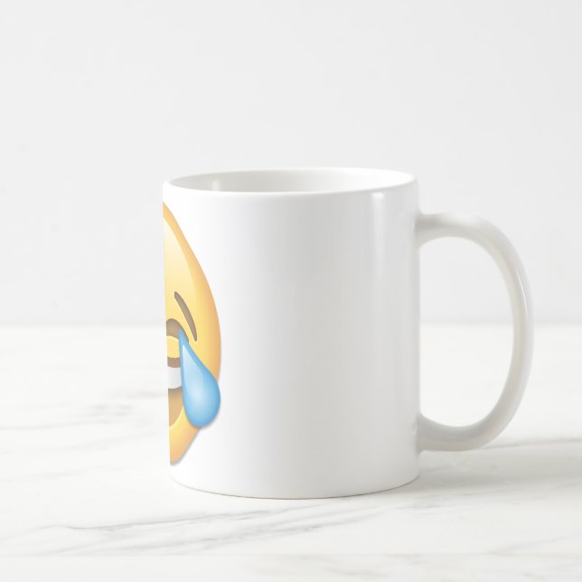 Caneca De Café Cara com os rasgos do emoji da alegria (Direita)