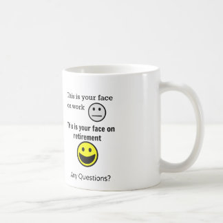 Caneca De Café Cara da aposentadoria