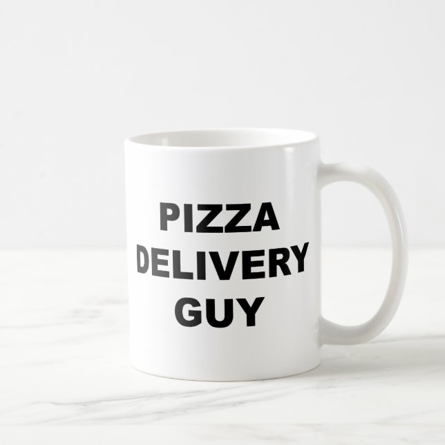Caneca De Café Cara da entrega da pizza (Direita)
