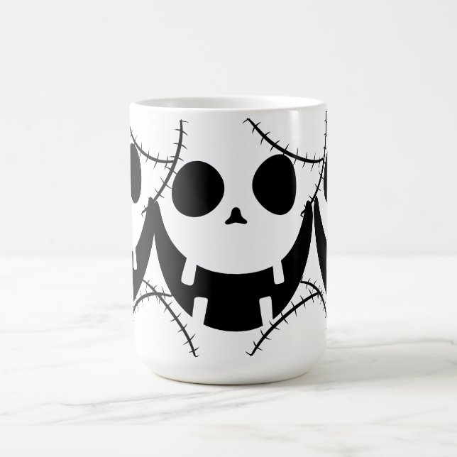 Caneca De Café Cara de abóbora-de-bico-de-lanterna (Centro)