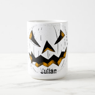 Caneca De Café Cara de abóbora-de-bico-de-lanterna