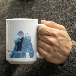 Caneca De Café Cara de animação branca e potente