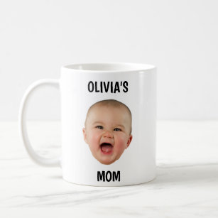 Caneca De Café Cara De Bebê Personalizada Muito Engraçado