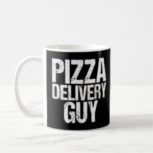 Caneca De Café Cara de entrega de pizza comida italiana