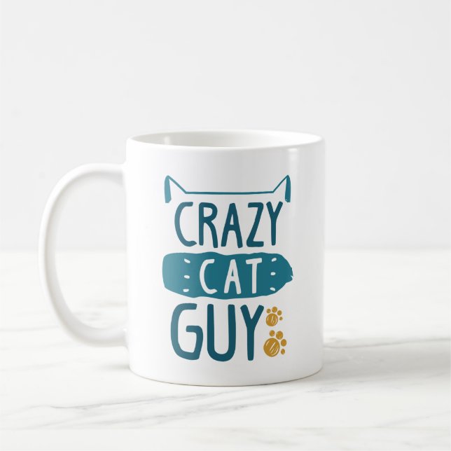 Caneca De Café Cara de Gato Louco (Esquerda)