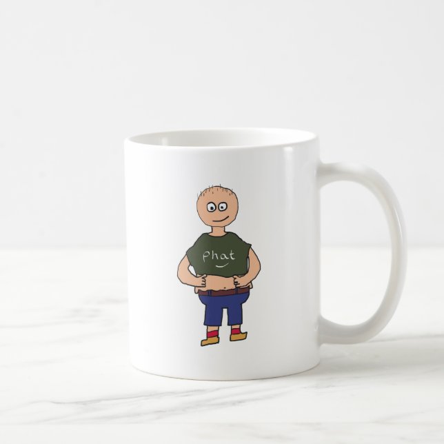 Caneca De Café Cara de gordura 2 (Direita)