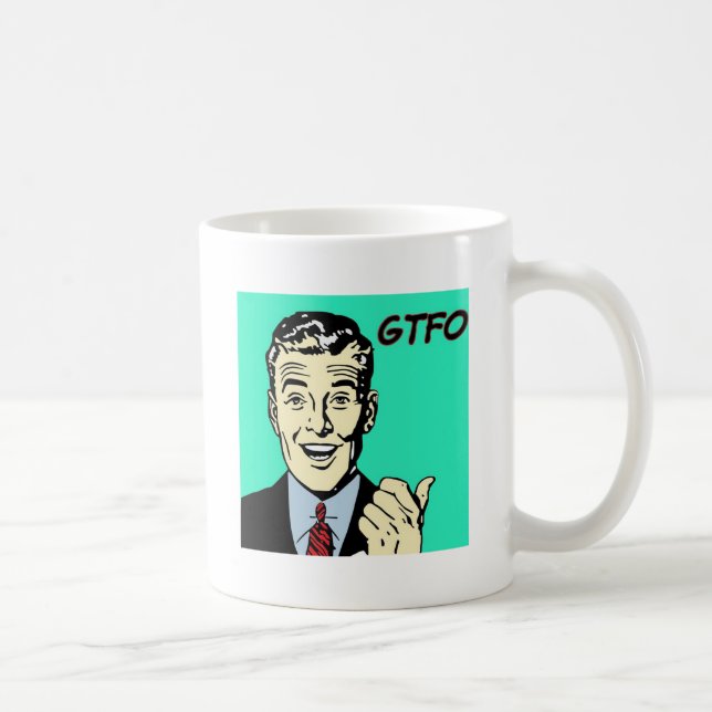Caneca De Café Cara de GTFO (Direita)