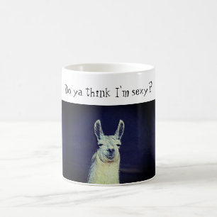 Caneca De Café Cara de Lhama Engraçada Animal