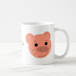 Caneca De Café Cara de Porco Divertida