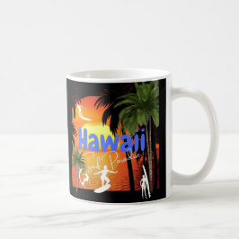 Caneca De Café Cara de Surfista do Havaí