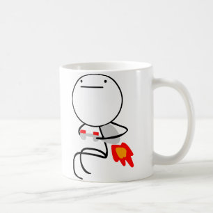 Caneca De Café Cara do bloco do jato