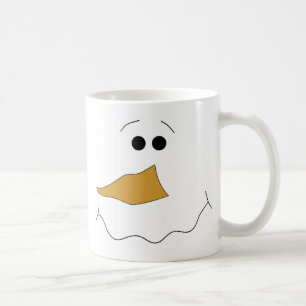 Caneca De Café Cara do boneco de neve