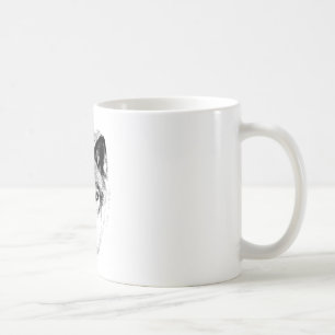 Caneca De Café Cara do lobo. Imagem dos animais selvagens de